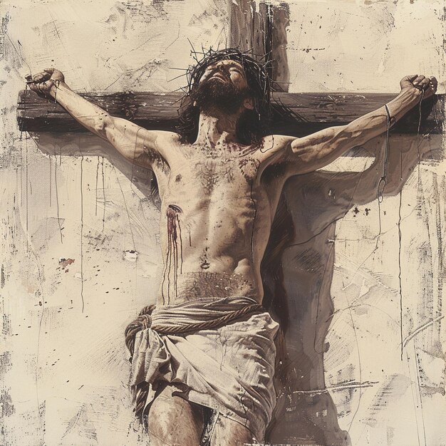 Jesus Christ on the cross of calvary