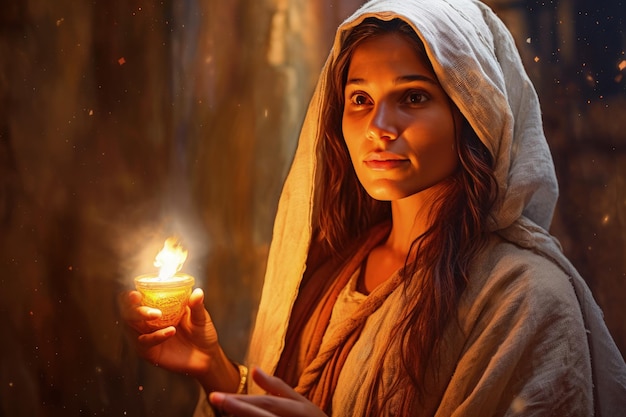 Jesus Christ on a journey with Mary Magdalene preaching