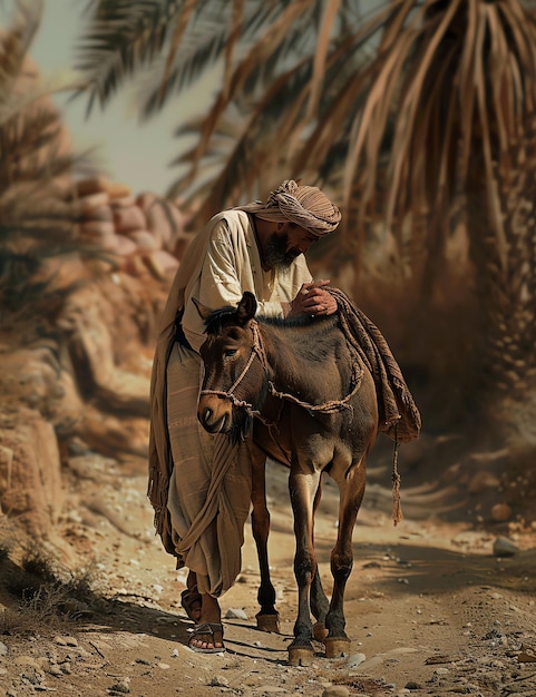 Jesus Good Samaritan parable christian photo illustration