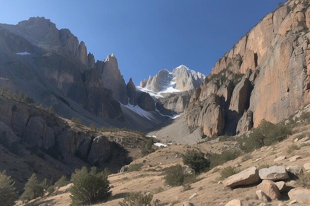 Jesus was sitting on a rocky mountain