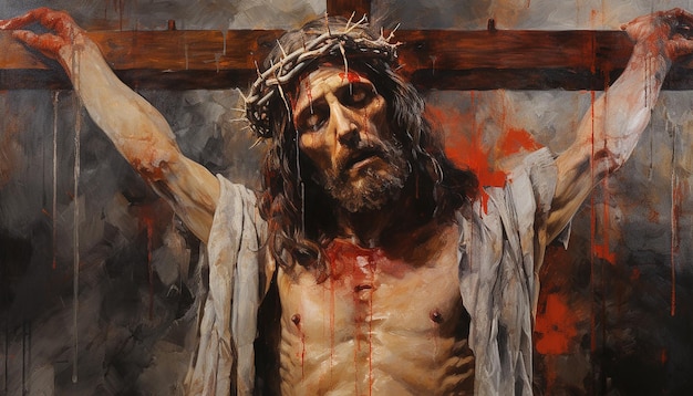 Jesus at the way of cross passion suffering Good Friday