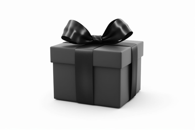 Jet Black Joy Black Open Gift Box photo