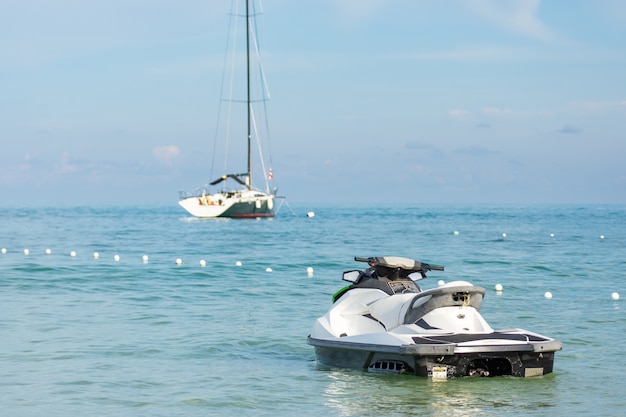 jetski and sailboat