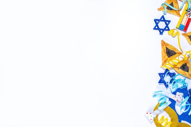 Jewish holiday Purim background