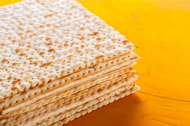 Jewish traditional Passover matzo bread