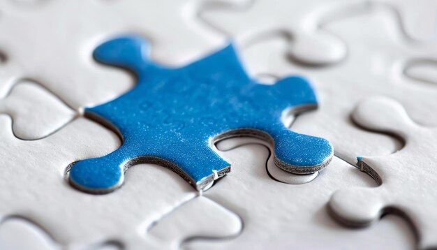 Photo jigsaw puzzle piece completing the puzzle representing the final piece a business solution