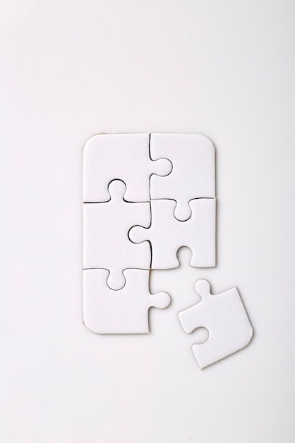 Jigsaw puzzle with a missing piece