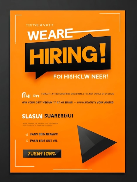 Job recruitment design for companies Square social media post layout We are hiring banner poster flyer background template