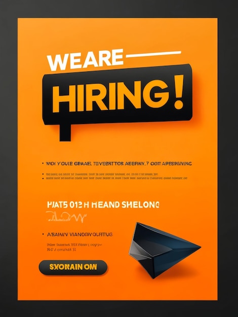 Job recruitment design for companies Square social media post layout We are hiring banner poster flyer background template