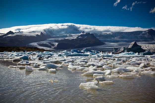 Jokulsarlon Glacier Lagoon in Vatnajokull National Park Iceland