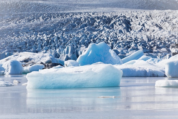 Jokulsarlon Glacier Lagoon in Vatnajokull National Park Iceland