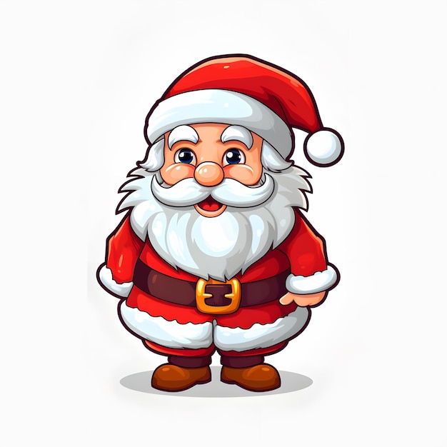 Jolly Santa A Caricature Illustration