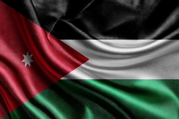 jordan cloth flag with waving folds