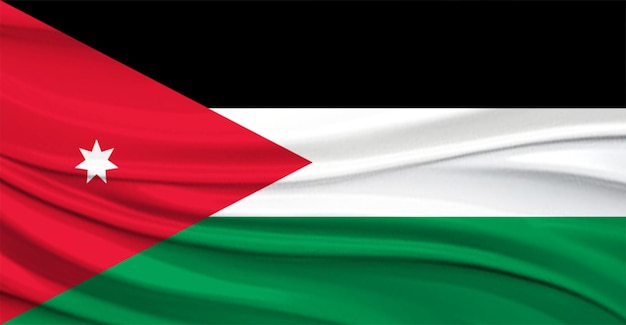 Photo jordan flag flying in the wind