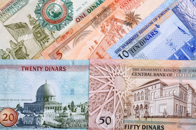 Jordanian money - dinar a business