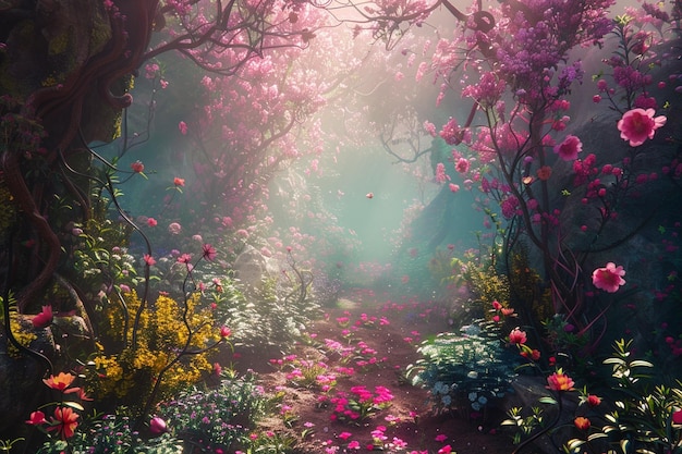 Journey into the princesss enchanted garden a plac generative ai