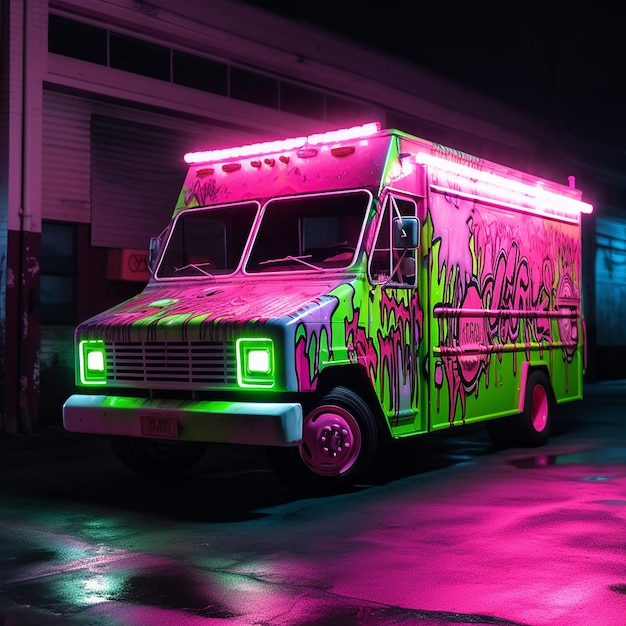 journey_neon_green_and_pink_sweet_tooth_ice_cream