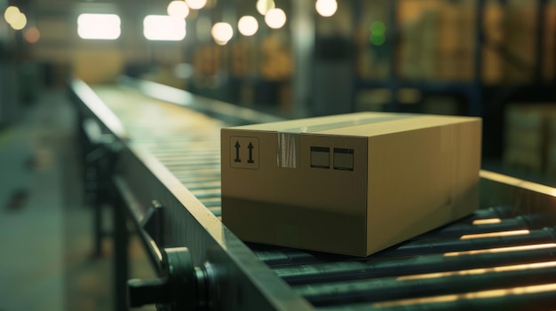 Journey of parcel unfolds on automated warehouse conveyor belt