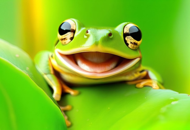 The Jovial Journey of a Delightful Tree Frog