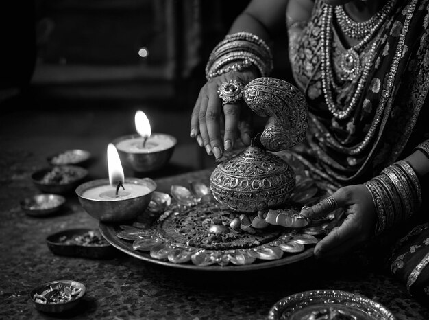 Photo the joy of diwali is captured in the shared moments of laughter delicious treats and vibrant celebrations