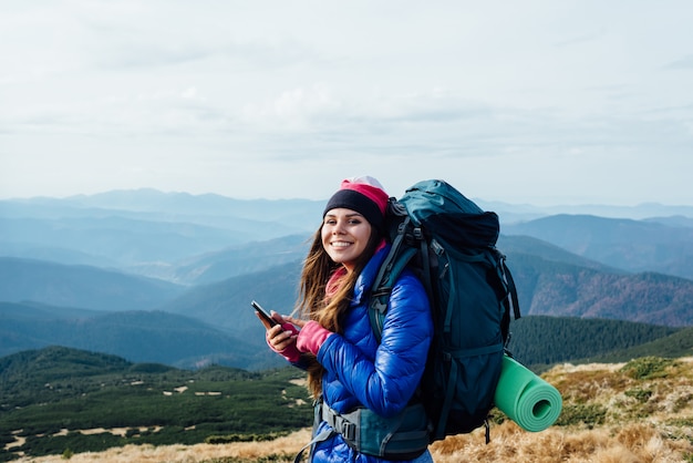 Joy and euphoria from traveling to the mountains.