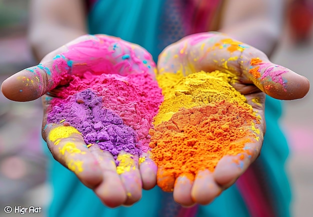 Joyful Celebration Captivating Moments of Laughter and Color at the Holi Festival