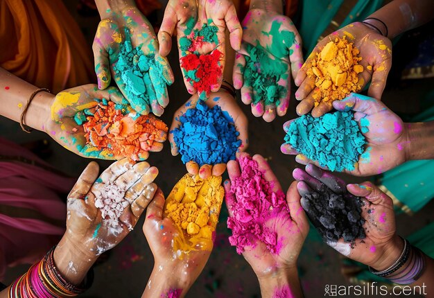 Joyful Celebration Captivating Moments of Laughter and Color at the Holi Festival