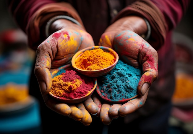 Joyful Celebration Captivating Moments of Laughter and Color at the Holi Festival