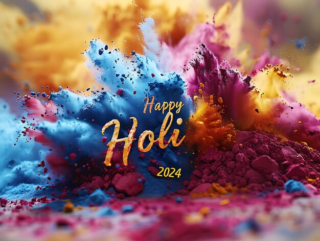 Joyful Celebration Captivating Moments of Laughter and Color at the Holi Festival