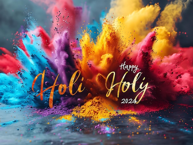 Joyful Celebration Captivating Moments of Laughter and Color at the Holi Festival