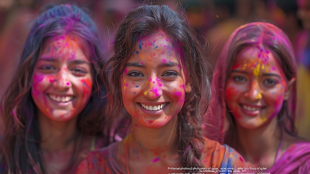 Joyful Celebration Captivating Moments of Laughter and Color at the Holi Festival