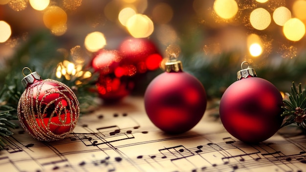 Photo joyful christmas melodies celebrate the spirit of the season with festive tunes and carols