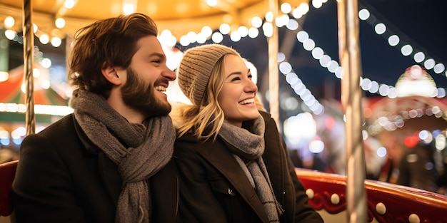 Joyful Couples in the Park