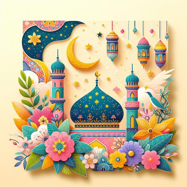 joyful EidulFitr card with heartfelt wishes