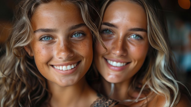 Joyful Family Outing Two Moms and Children Embracing Fun at Local Fair