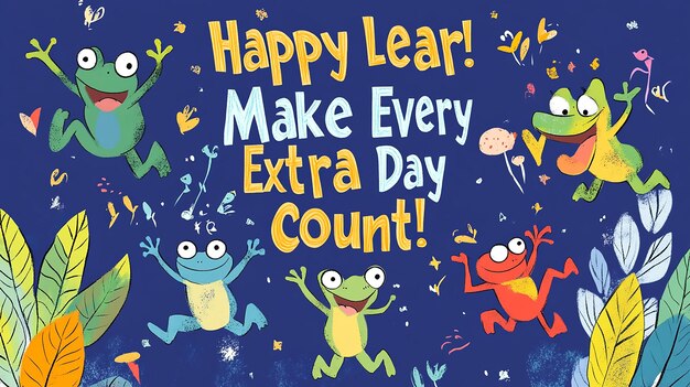 Joyful Frogs Celebrate Leap Year