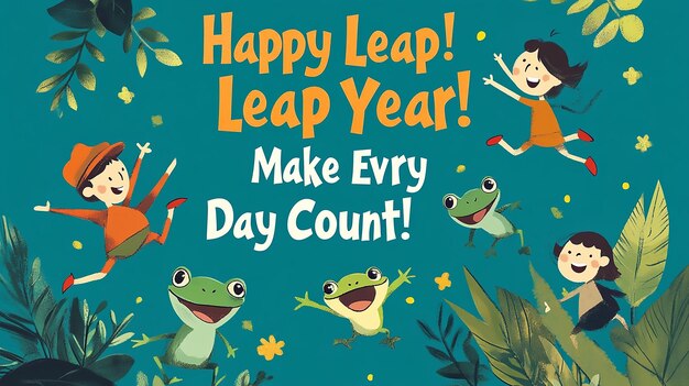 Joyful Frogs Celebrate Leap Year