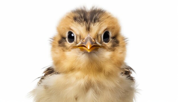 Joyful Gaze Frontal Elevation of Happy Chick