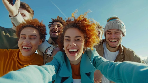 A Joyful Group Selfie Moment