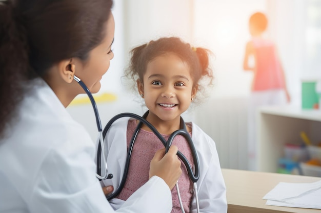 The Joyful Journey of Health Captivating Moments of a Happy Child During a Sunny Medical Checkup