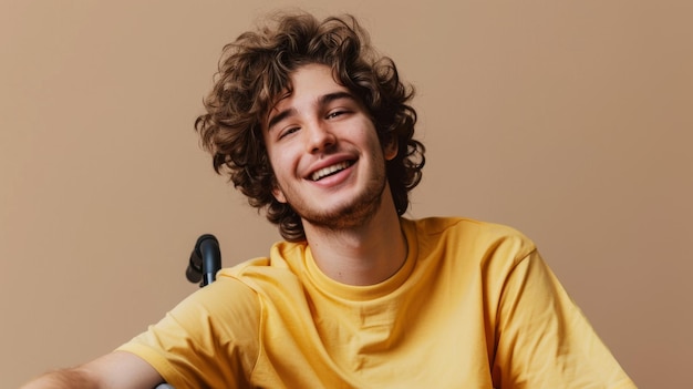 A Joyful Man in Yellow