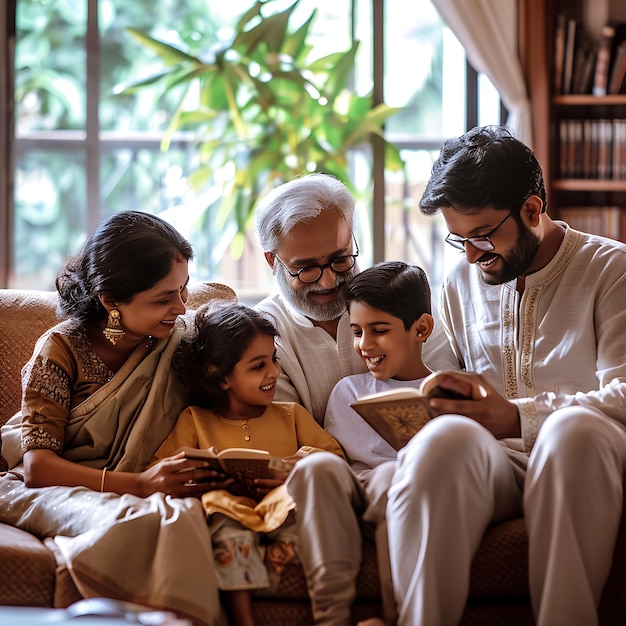 Joyful Moments A Modern Indian Family Together