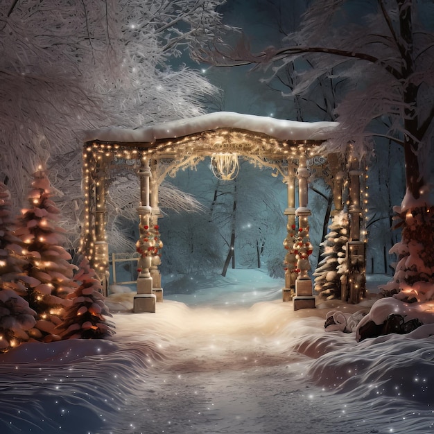 Joyful Moments Yuletide Background Magic christmas