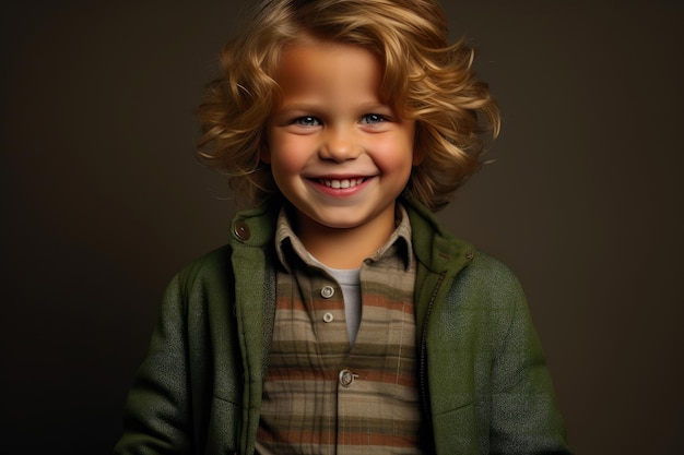 Joyful Toddler in Playful Attire