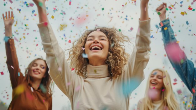 Joyful Women Celebrating Together