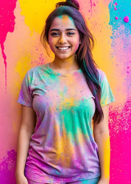 Joyous Holi Vibes Hot Girls Infectious Smile