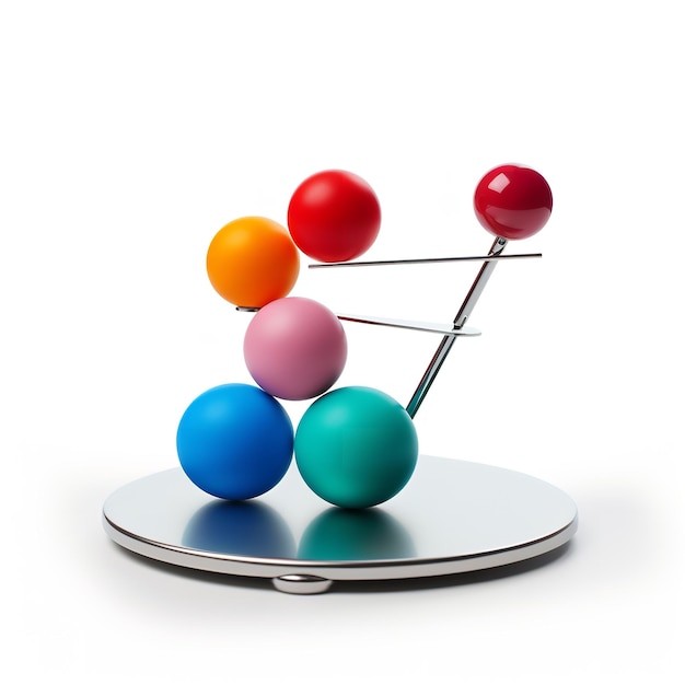 Juggling Pin Desk Organizers isolated on white background