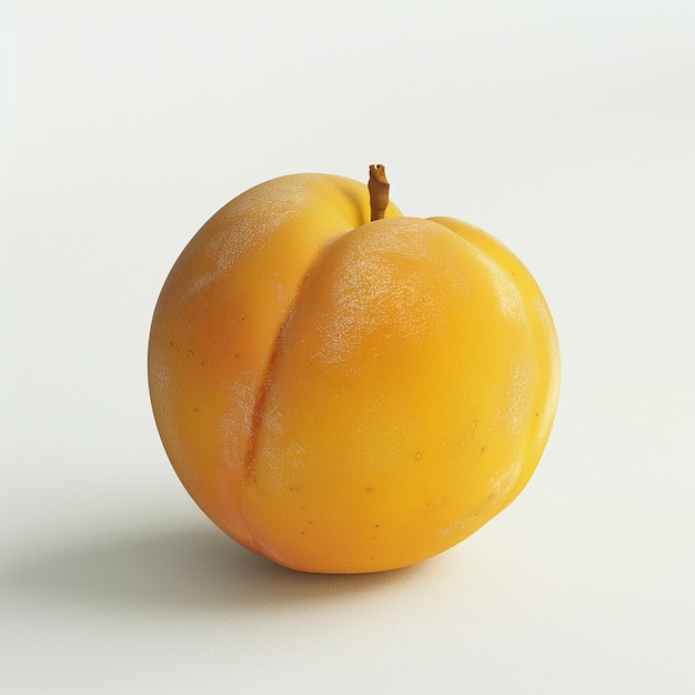 Juicy Apricot HighDefinition Photography Against a White Background