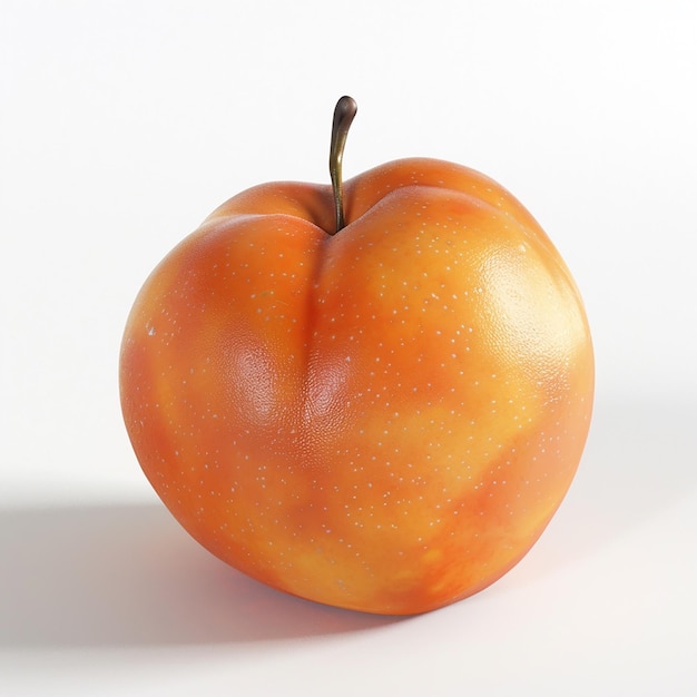 Juicy Apricot HighDefinition Photography Against a White Background