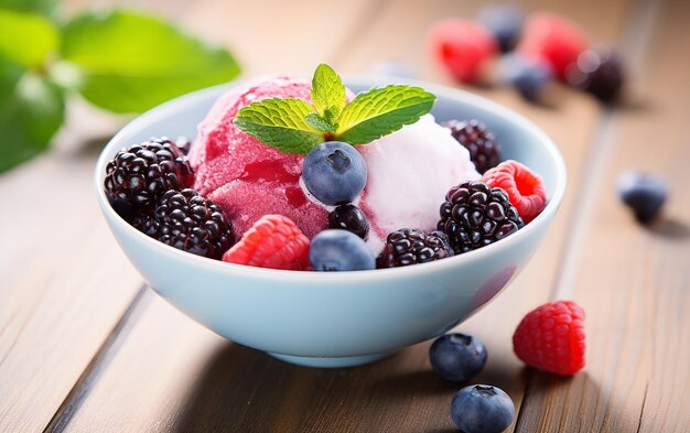 Juicy Berry Bowl A Refreshing Summer Snack Generated